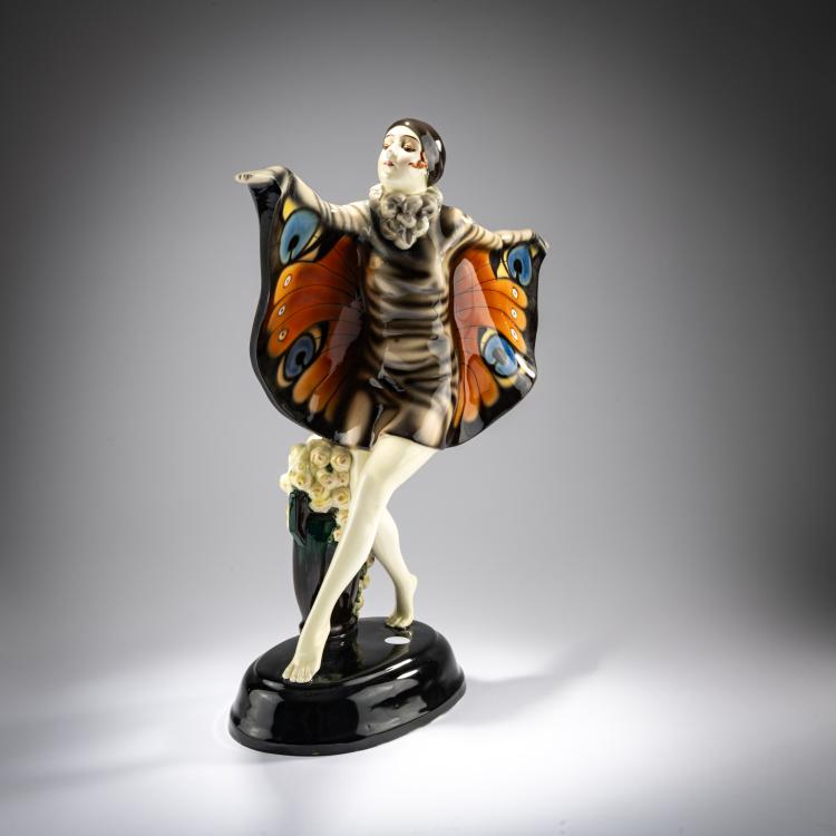 Bild 1 zu Objekt, 'Gefangener Vogel' (Niddy Impekhoven), um 1922, Josef Lorenzl, Goldscheider, Wien / Vienna, 180A 317