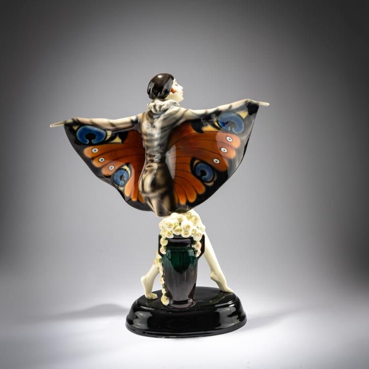 Bild 2 zu Objekt, 'Gefangener Vogel' (Niddy Impekhoven), um 1922, Josef Lorenzl, Goldscheider, Wien / Vienna, 180A 317