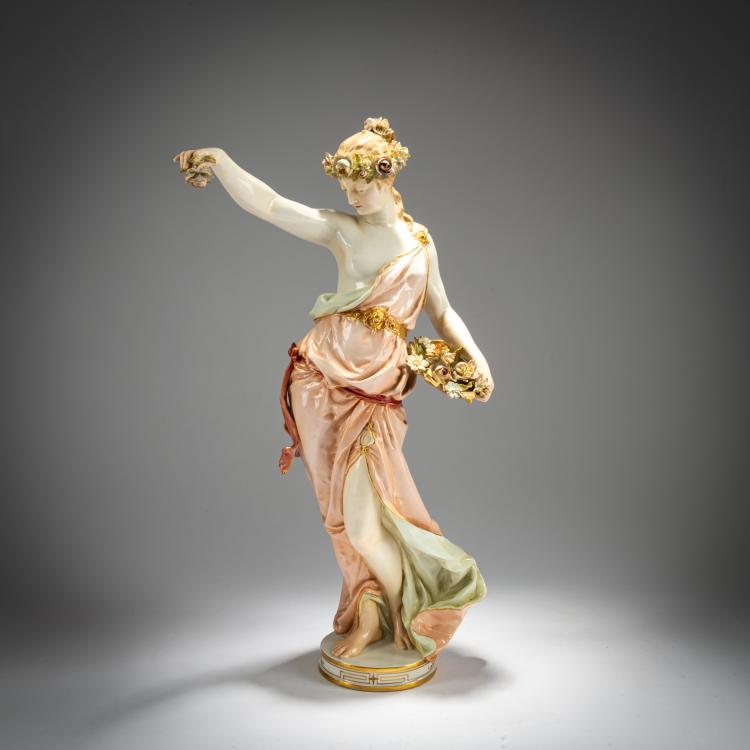 Hauptbild zu Objekt, 'Blumenm&auml;dchen', um 1890, Berlin, KPM, 180A 252