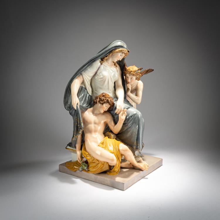 Bild 1 zu Objekt, 'Die Nacht' aus der Serie 'Die vier Tageszeiten', 1870, Meissen, KPM, 180A 258