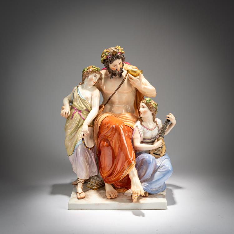 Hauptbild zu Objekt, 'Der Abend' aus der Serie 'Die vier Tageszeiten', 1870, Meissen, KPM, 180A 259