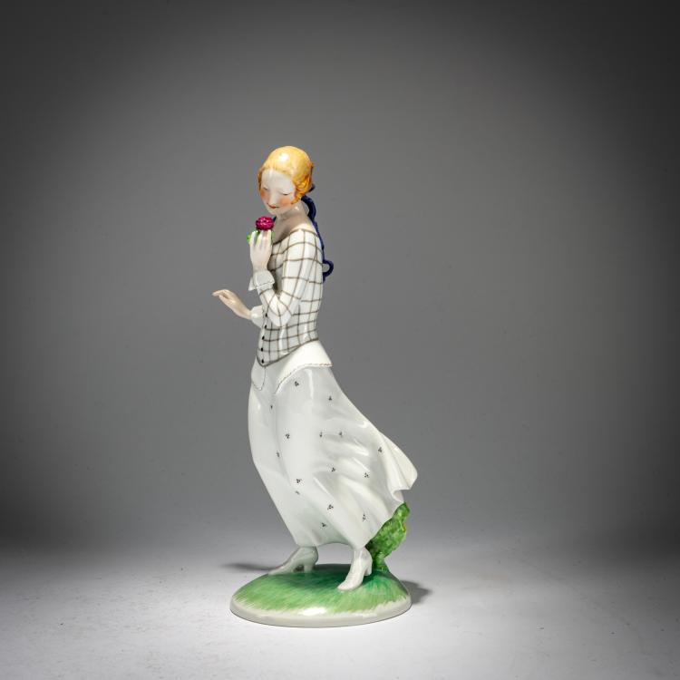 Hauptbild zu Objekt, 'The First Roses', c. 1930, Ida Schwetz-Lehmann, Augarten, Wien / Vienna, 180A 243