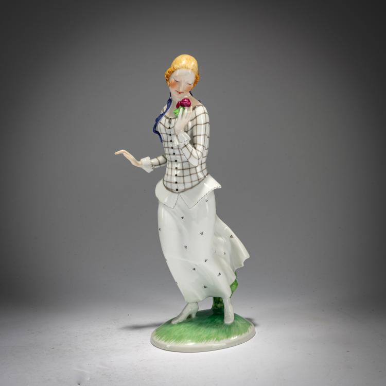 Bild 1 zu Objekt, 'The First Roses', c. 1930, Ida Schwetz-Lehmann, Augarten, Wien / Vienna, 180A 243