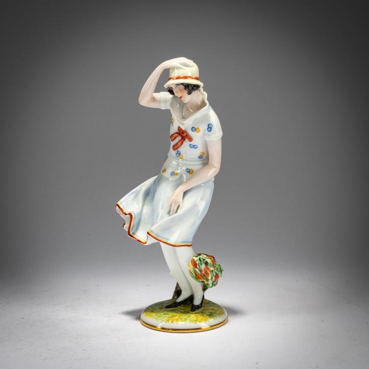 Hauptbild zu Objekt, 'Girl in the Storm', 1933, Ida Schwetz-Lehmann, Augarten, Wien / Vienna, 180A 244