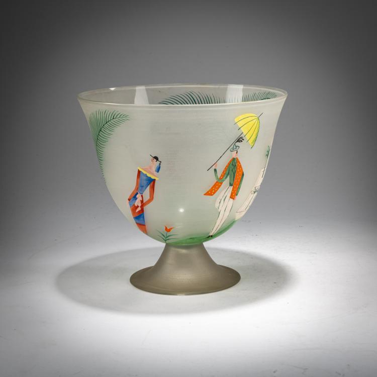 Bild 2 zu Objekt, 'Bowl', c. 1921, Josef Hoffmann,Felice Rix, Oertel & Co., Haida / Novy Bor; Wiener Werkst&auml;tte, 180A 129