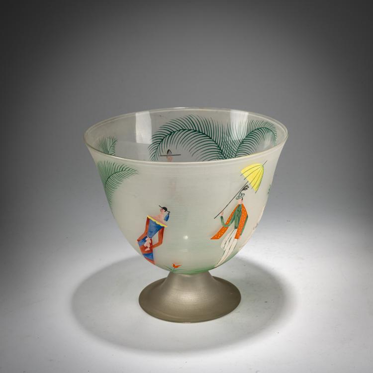 Bild 3 zu Objekt, 'Bowl', c. 1921, Josef Hoffmann,Felice Rix, Oertel & Co., Haida / Novy Bor; Wiener Werkst&auml;tte, 180A 129