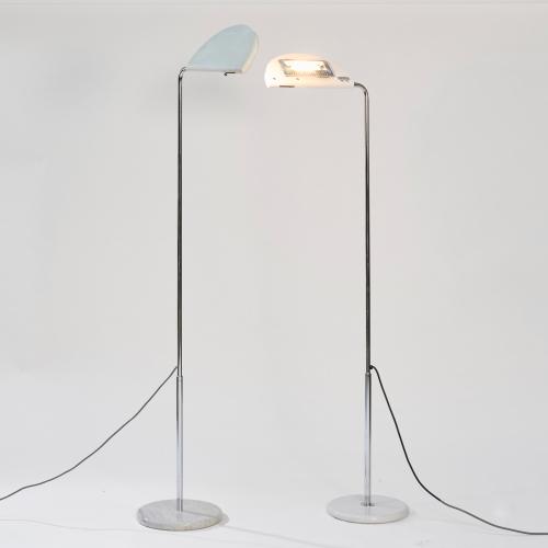 Two floor lamps 'Mezzaluna', 1975 (design)