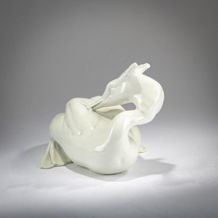 Bild 1 zu Objekt, 'Great Crested Grebe', 1912, Paul Zeiller, Meissen, StPM, 180A 278