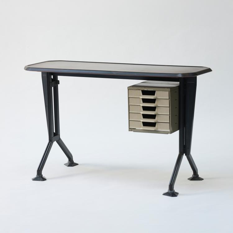 Hauptbild zu Objekt, Schreibmaschinentisch 'Arco', 1963, Studio B.B.P.R., Olivetti, Ivrea, 181A 366