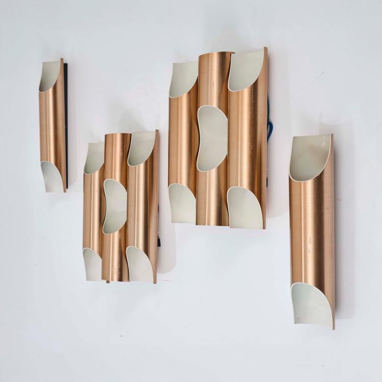 Hauptbild zu Objekt, Vier Wandappliken 'Fuga', um 1970, Maija Liisa Komulainen, Raak, Amsterdam, 179A 357