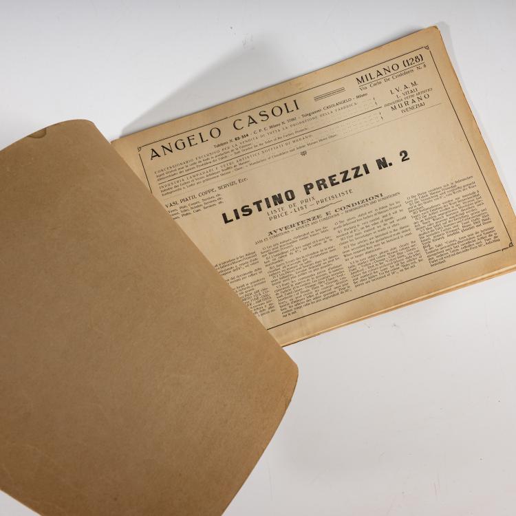 Bild 1 zu Objekt, Production catalog, c. 1930, IVAM, Murano, 181B 560