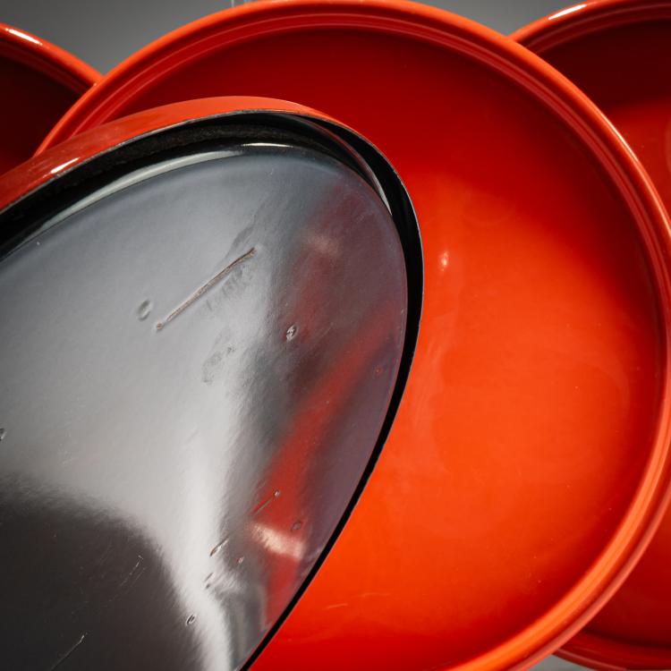 Bild 2 zu Objekt, Vier Tabletts, 1969 (Entwurf), Verner Panton, Emaillerie Corg&eacute;mont, Schweiz / Switzerland, 181A 401
