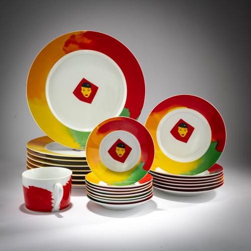 24 pieces from a dinner and coffee service, 1992