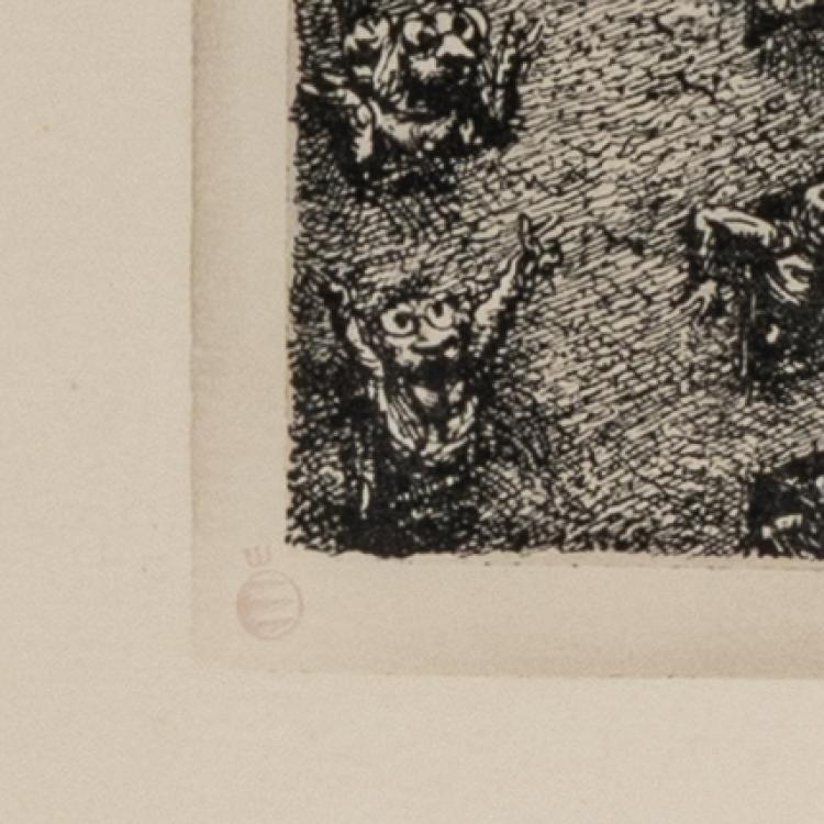 Bild 1 zu Objekt, 'Das Ger&uuml;cht II' (The Rumor II), 1969, Andreas Paul Weber, 181C 743