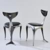 Two chairs 'Dolphin tail', 1990