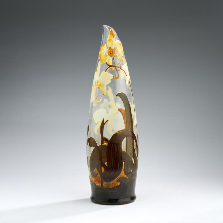 Bild 2 zu Objekt, Vase 'Orchid&eacute;es', 1906/07, L&eacute;on Ledru,Jean D&eacute;sir&eacute; Muller,Henri Muller, Val St.-Lambert, 180A 108