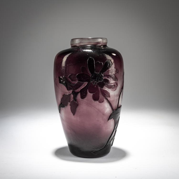 Hauptbild zu Objekt, Small Vase 'An&eacute;mones de Caen', 1894, Emile Gall&eacute;, Gall&eacute;, Nancy, 180A 39