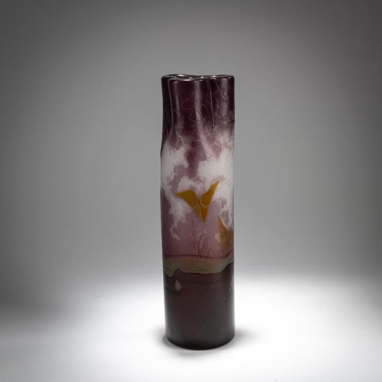 Bild 3 zu Objekt, Marqueterie Vase 'Paysage et Papillons', c. 1900, Emile Gall&eacute;, Gall&eacute;, Nancy, 180A 49