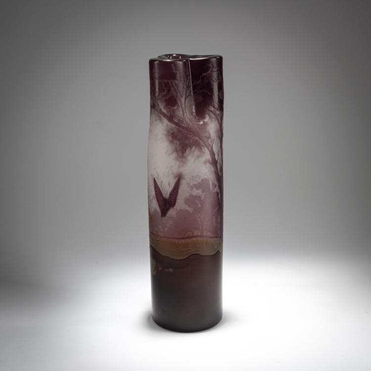 Bild 4 zu Objekt, Marqueterie Vase 'Paysage et Papillons', c. 1900, Emile Gall&eacute;, Gall&eacute;, Nancy, 180A 49