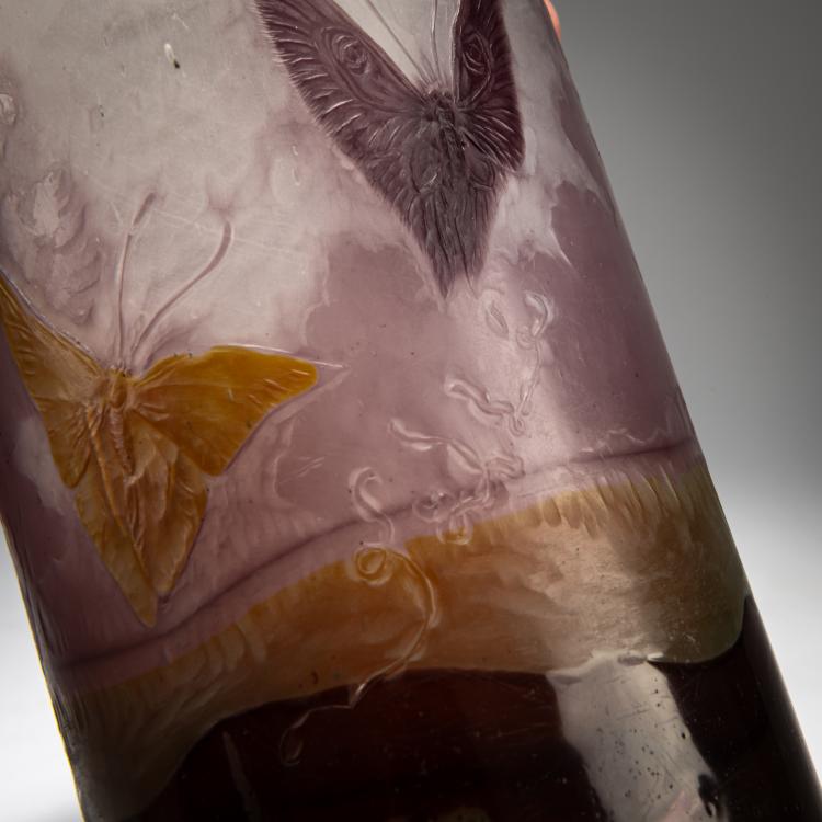 Bild 5 zu Objekt, Marqueterie Vase 'Paysage et Papillons', c. 1900, Emile Gall&eacute;, Gall&eacute;, Nancy, 180A 49