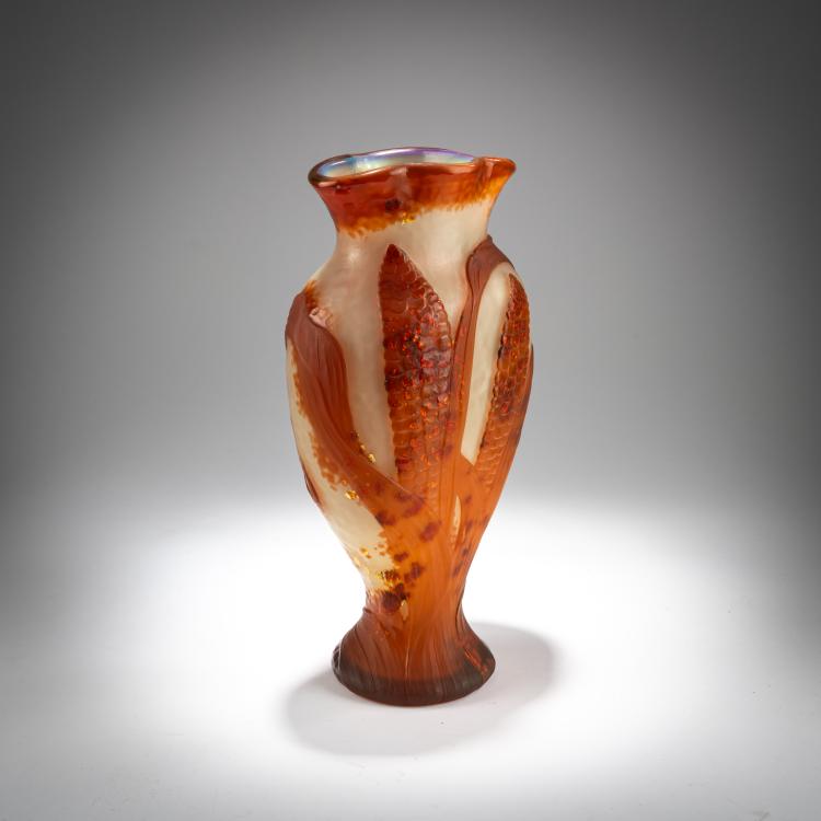 Bild 1 zu Objekt, Vase 'Ma&iuml;s', um 1900, Daum Fr&egrave;res, Nancy, 180A 10