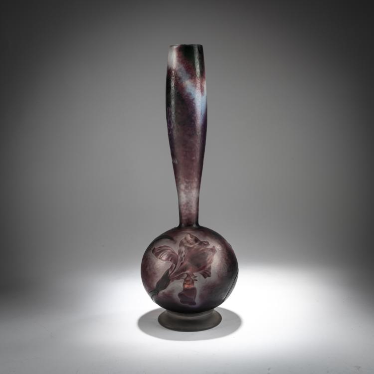 Bild 2 zu Objekt, Hohe Martel&eacute;-Vase 'Iris', um 1894, Daum Fr&egrave;res, Nancy, 180A 3