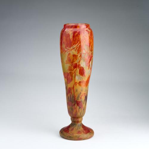 Hohe Vase 'Feuilles en Automne', um 1910