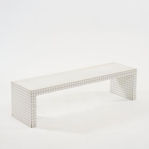 Sitzbank 'Quaderna', 1971 (Entwurf)