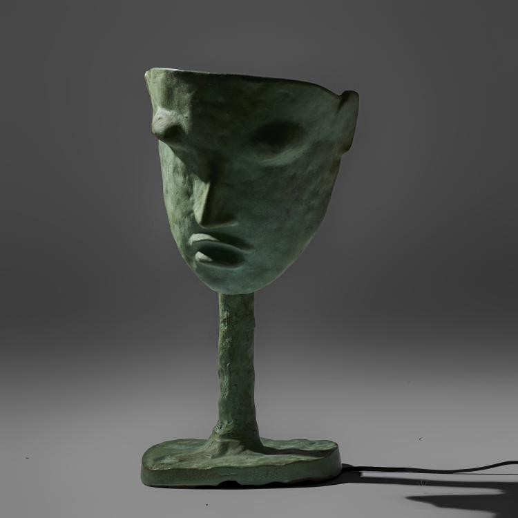 Hauptbild zu Objekt, Table light 'Masque', 1984, Elizabeth Garouste,Mattia Bonetti, Edition En Attendant les Barbares, Paris, 180B 545