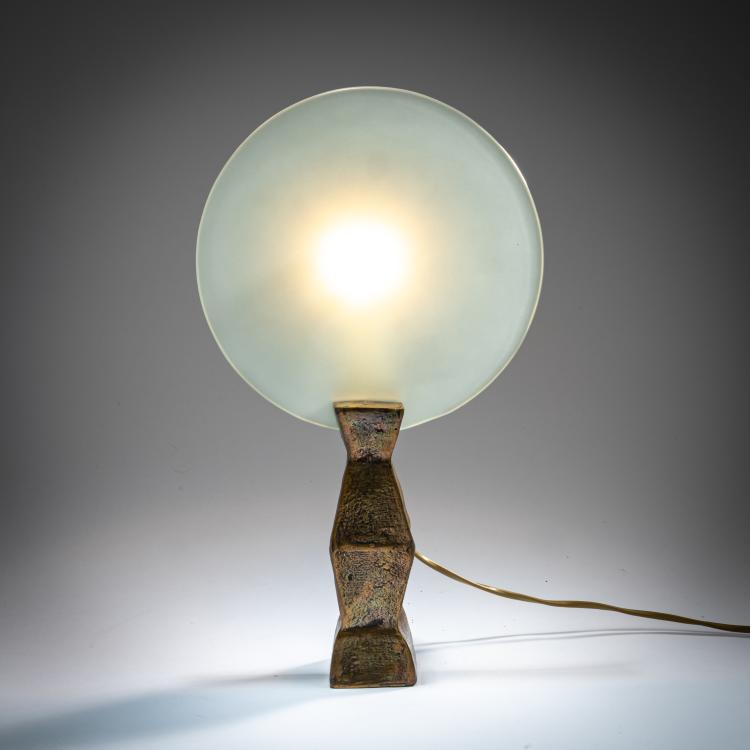 Hauptbild zu Objekt, Table light 'Lune or', 1984, Elizabeth Garouste,Mattia Bonetti, En Attendant les Barbares, Paris., 180B 546