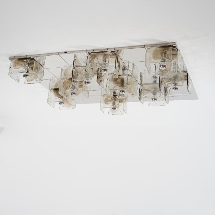 Bild 1 zu Objekt, Thirty-piece ceiling light installation 'LP 257', 1970s, Carlo Nason, A.V. Mazzega, Murano, 181A 231