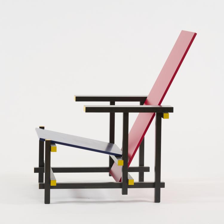 Bild 4 zu Objekt, Armlehnsessel 'Rot-Blau', 1918 (Entwurf), Gerrit Rietveld, Cassina, Mailand /Milan, 181A 159