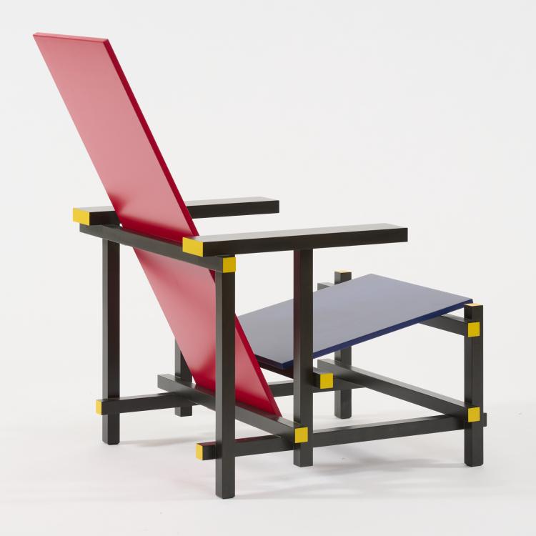 Bild 5 zu Objekt, Armlehnsessel 'Rot-Blau', 1918 (Entwurf), Gerrit Rietveld, Cassina, Mailand /Milan, 181A 159