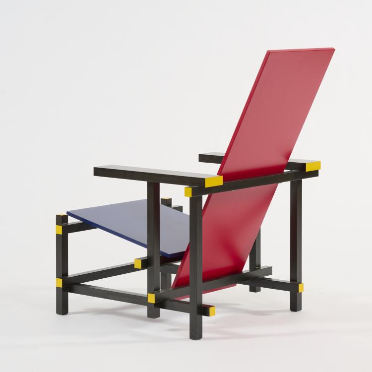 Bild 6 zu Objekt, Armlehnsessel 'Rot-Blau', 1918 (Entwurf), Gerrit Rietveld, Cassina, Mailand /Milan, 181A 159