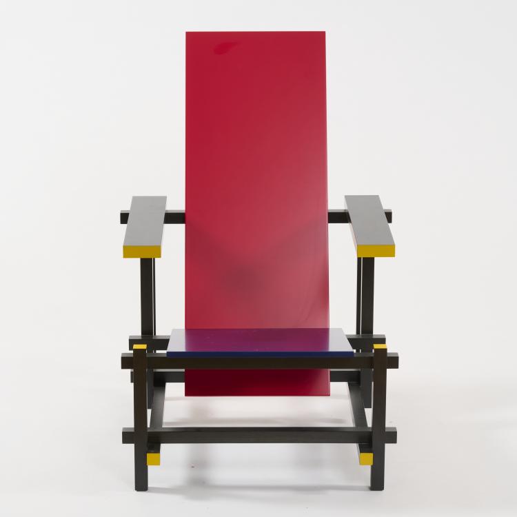 Bild 8 zu Objekt, Armlehnsessel 'Rot-Blau', 1918 (Entwurf), Gerrit Rietveld, Cassina, Mailand /Milan, 181A 159