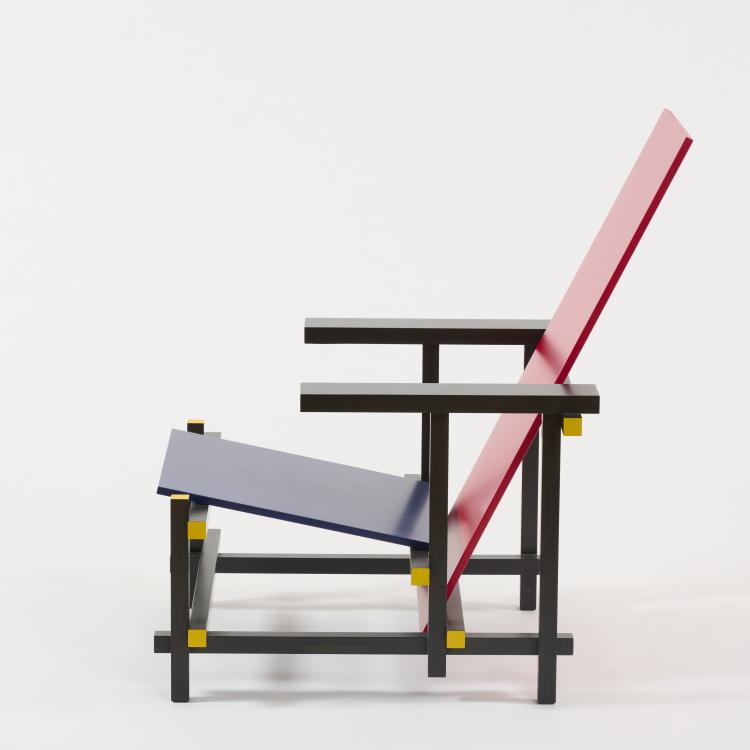 Bild 9 zu Objekt, Armlehnsessel 'Rot-Blau', 1918 (Entwurf), Gerrit Rietveld, Cassina, Mailand /Milan, 181A 159