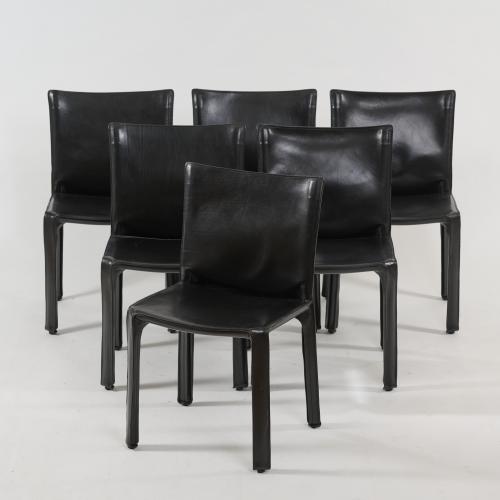 Six chairs 'Cab 412', 1977 (design)