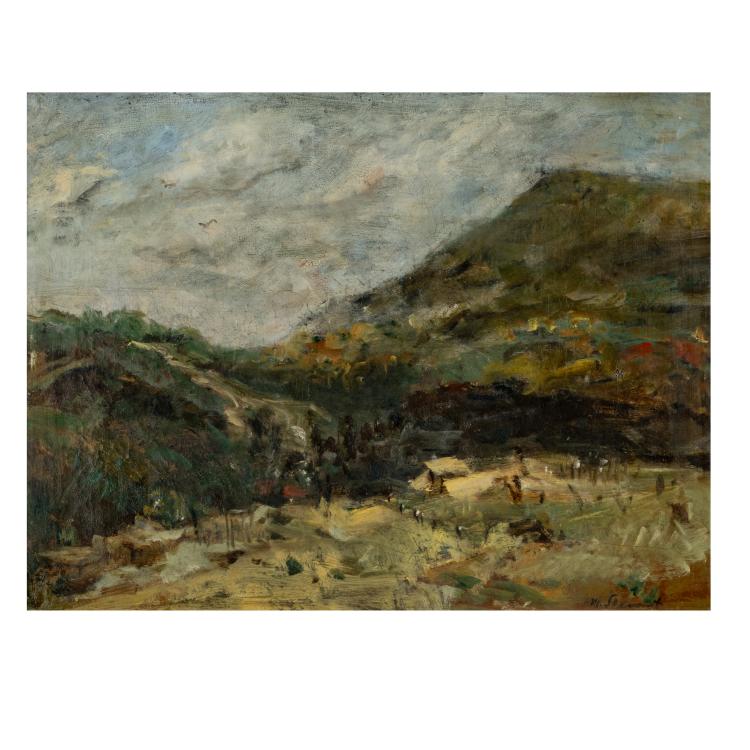 Hauptbild zu Objekt, Palatinate landscape, c. 1915, Max Slevogt, 181C 724