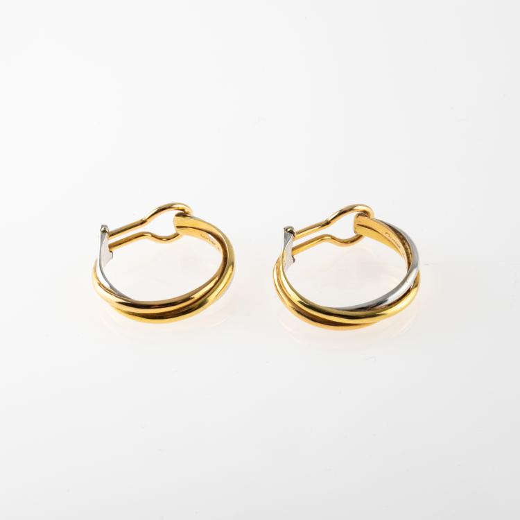 Hauptbild zu Objekt, Pair of ear clips 'Trinity', 1990s, Cartier, 180C 784
