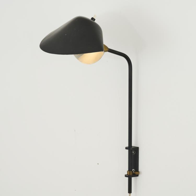 Hauptbild zu Objekt, Wall light 'Applique murale &agrave; un bras pivotant', 1953, Serge Mouille, Steph Simon, Paris, 180B 541