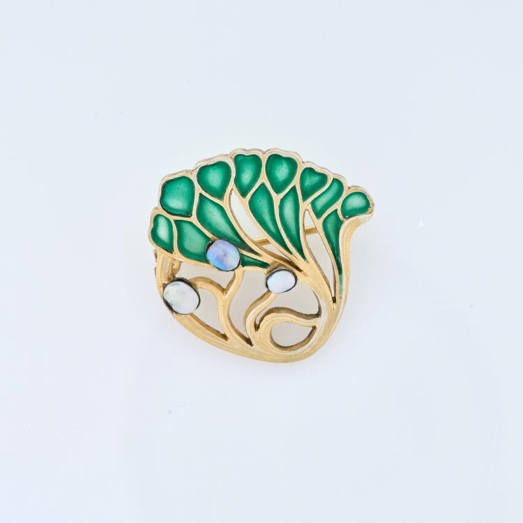 Hauptbild zu Objekt, Jugendstil-Brosche, &Ouml;sterreich / Austria, 180A 213