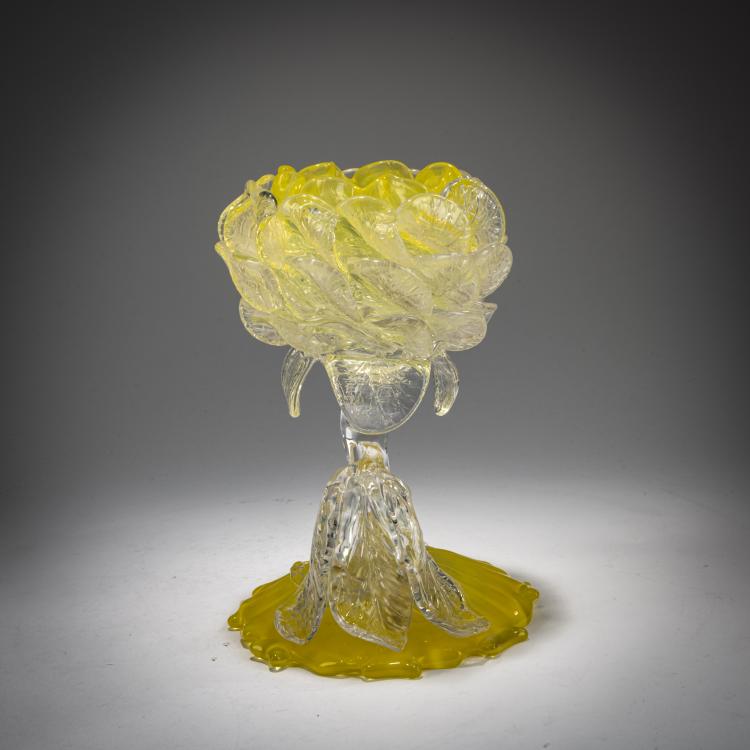 Hauptbild zu Objekt, Vase in Bl&uuml;tenform, um 1890, L&ouml;tz Wwe., Klosterm&uuml;hle / Klastersky Mlyn, 180A 113