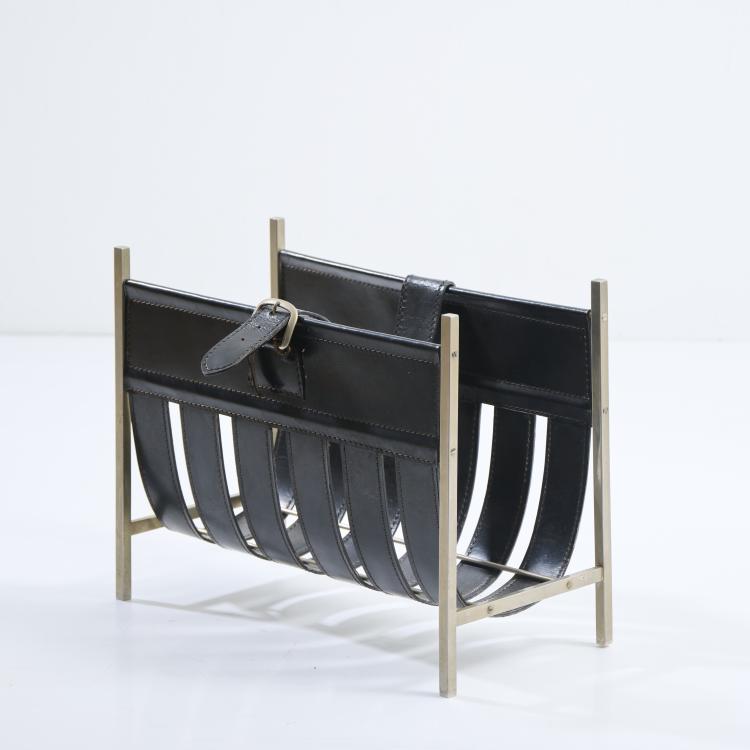 Hauptbild zu Objekt, Newspaper rack, 1960s, Jacques Adnet (attributed), Frankreich / France, 181A 143