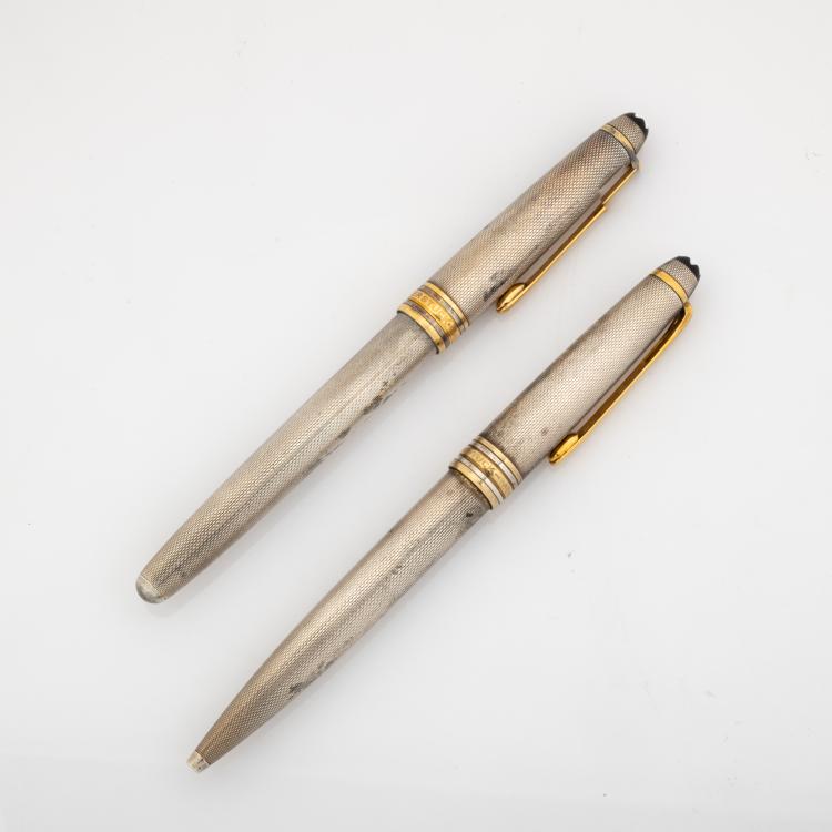 Bild 1 zu Objekt, Kugelschreiber und F&uuml;llfederhalter 'Meisterst&uuml;ck Sterling Silver 149', 1952 (Entwurf), Montblanc, Hamburg, 180C 794