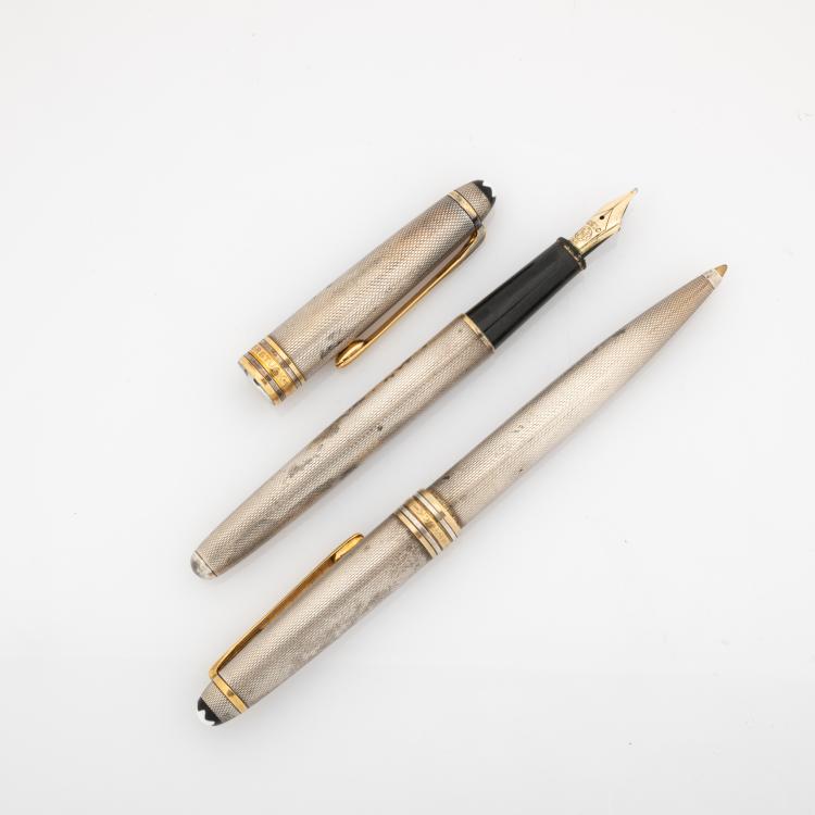 Bild 2 zu Objekt, Kugelschreiber und F&uuml;llfederhalter 'Meisterst&uuml;ck Sterling Silver 149', 1952 (Entwurf), Montblanc, Hamburg, 180C 794