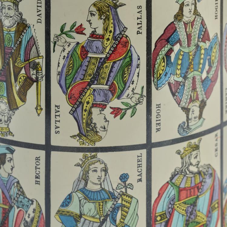 Bild 1 zu Objekt, Wastepaper basket 'Carte da gioco' and another model, 1950s (design), Piero Fornasetti, Fornasetti, Mailand / Milan, 181A 327