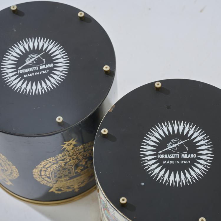 Bild 3 zu Objekt, Wastepaper basket 'Carte da gioco' and another model, 1950s (design), Piero Fornasetti, Fornasetti, Mailand / Milan, 181A 327