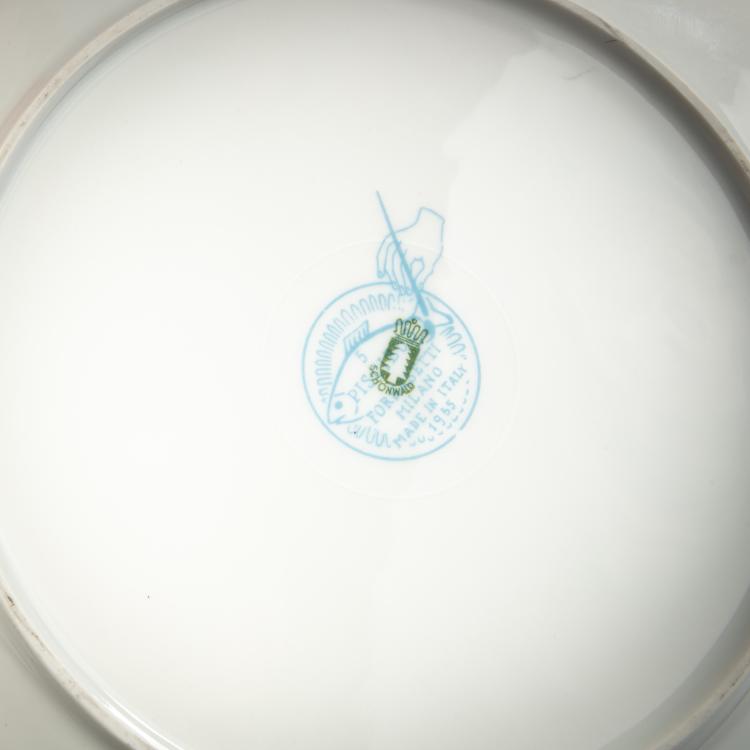 Bild 2 zu Objekt, Eleven plates from the 'Marinara, Piscibus' series, 1950s (design), Piero Fornasetti, Fornasetti, Mailand/Milan, 181A 340