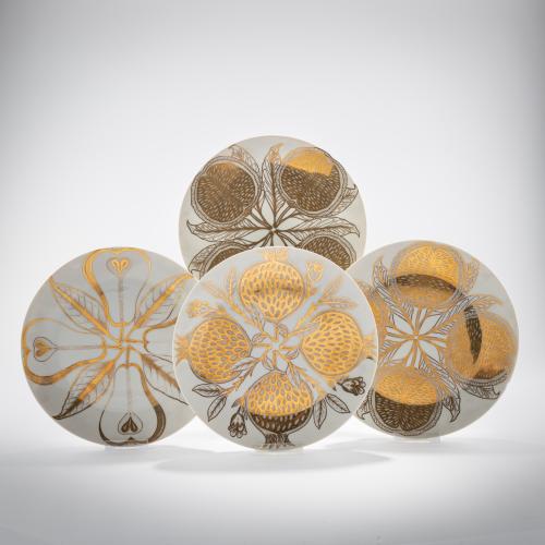 Four plates '4 Frutti', 1960s (design)