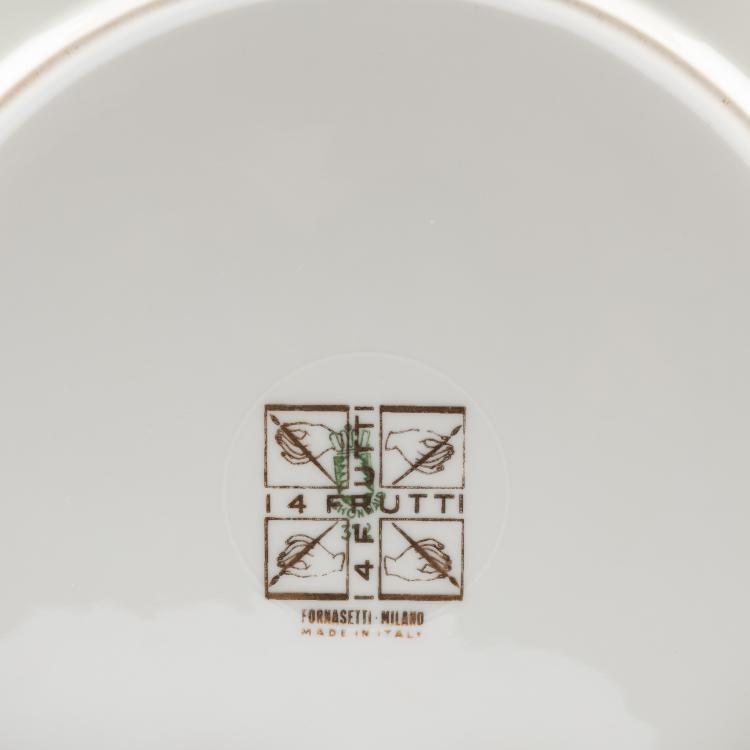 Bild 2 zu Objekt, Four plates '4 Frutti', 1960s (design), Piero Fornasetti, Fornasetti, Mailand, 181A 344